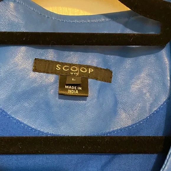 Scoop NYC Vibrant Blue Leather Jacket - Picture 2 of 3
